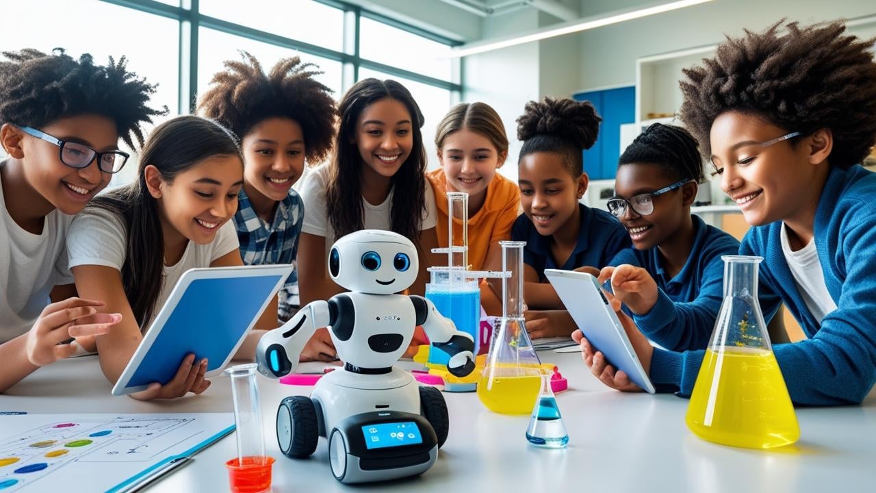 Educourse.id Company Profile - Students Learning STEM